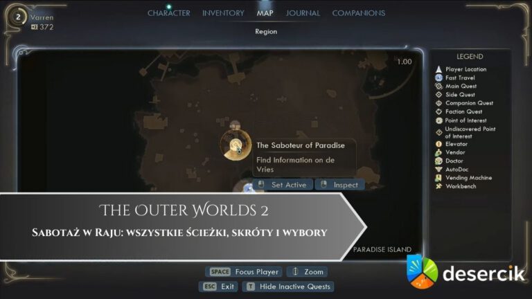 The Outer Worlds 2 -Sabotaż w Raju: wszystkie ścieżki, skróty i wybory