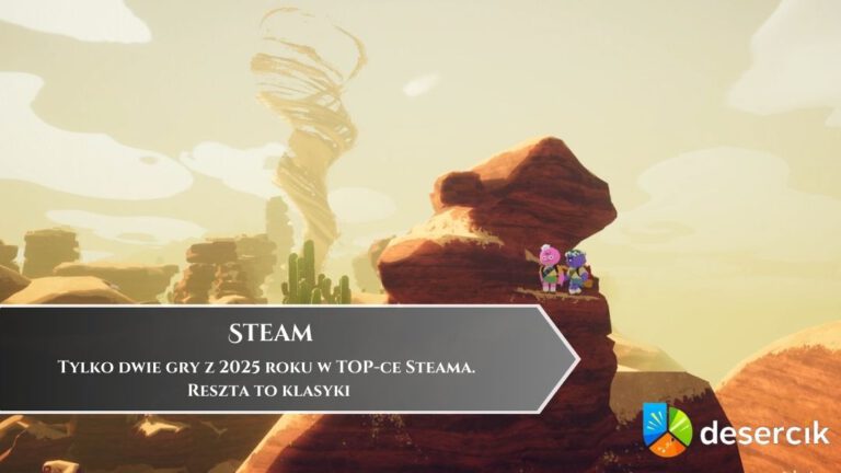 Tylko dwie gry z 2025 roku w TOP-ce Steama. Reszta to klasyki