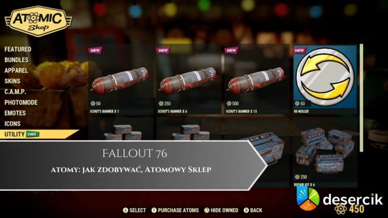 Fallout 76 – atomy: jak zdobywać, Atomowy Sklep