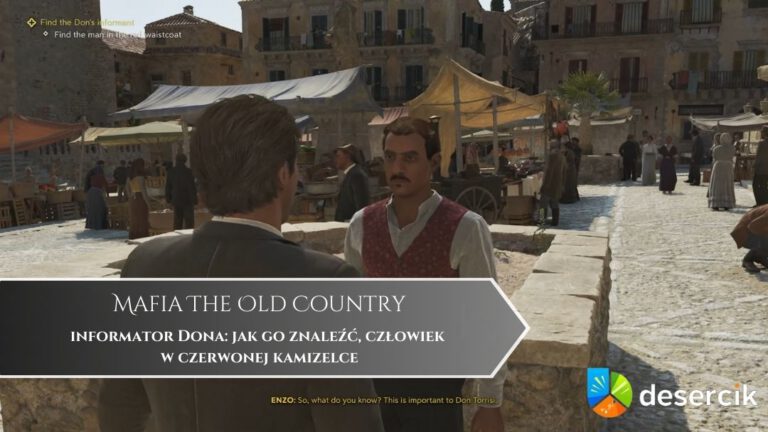 Mafia The Old Country – informator Dona: jak go znaleźć, człowiek w czerwonej kamizelce