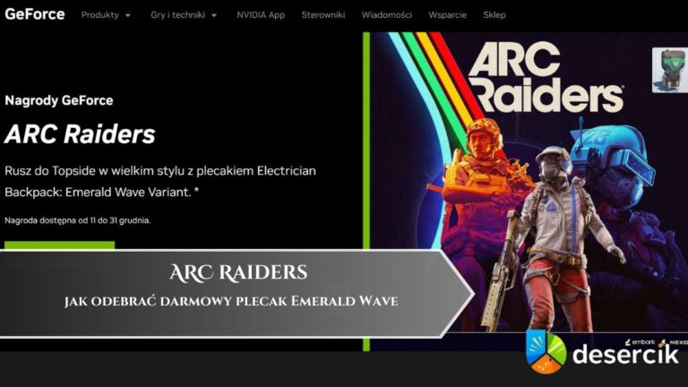 ARC Raiders – jak odebrać darmowy plecak Emerald Wave