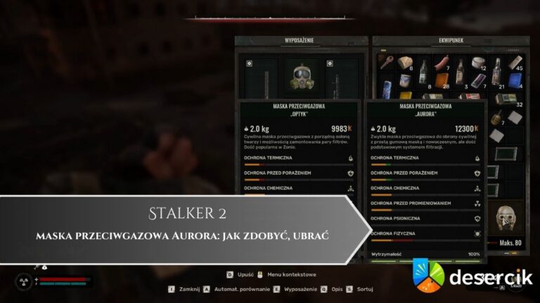 Stalker 2 – maska przeciwgazowa Aurora: jak zdobyć, ubrać