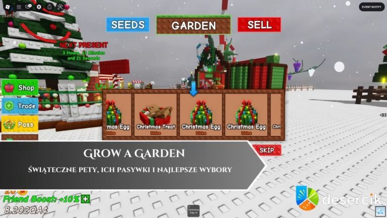 Grow a Garden – świąteczne pety, ich pasywki i najlepsze wybory