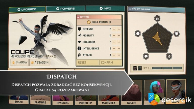 Dispatch pozwala zdradzać bez konsekwencji. Gracze są rozczarowani