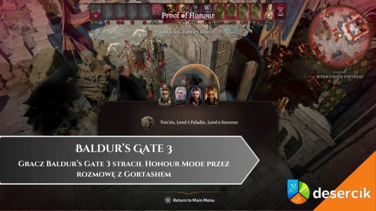 Gracz Baldur&rsquo;s Gate 3 stracił Honour Mode przez rozmowę z Gortashem