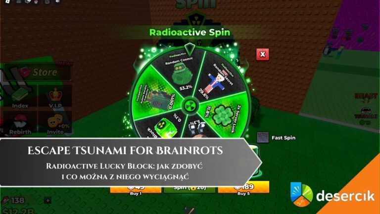 Escape Tsunami for Brainrots – Radioactive Lucky Block: jak zdobyć i co można z niego wyciągnąć