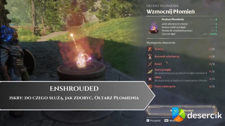 Enshrouded &ndash; iskry: do czego służą, jak zdobyc, Ołtarz Płomienia