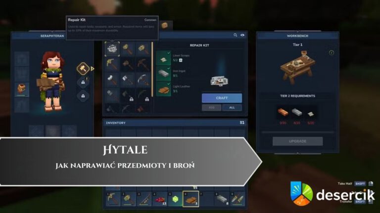 Hytale &ndash; jak naprawiać przedmioty i broń