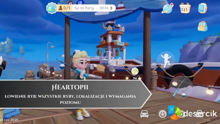 Heartopia – łowienie ryb: wszystkie ryby, lokalizacje i wymagania poziomu