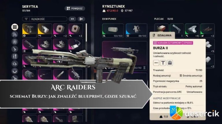 ARC Raiders &ndash; schemat Burzy: jak znaleźć blueprint, gdzie szukać