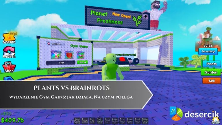 Plants vs Brainrots – wydarzenie Gym Gains: jak działa, Na czym polega