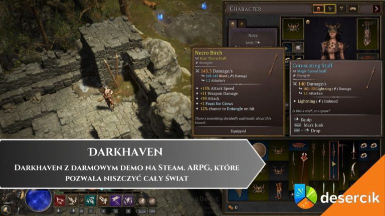 Darkhaven z darmowym demo na Steam. ARPG, kt&oacute;re pozwala niszczyć cały świat