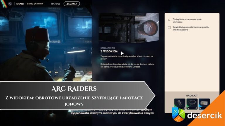 ARC Raiders – Z widokiem: obrotowe urządzenie szyfrujące i miotacz jonowy