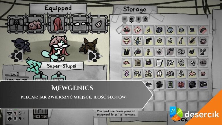 Mewgenics &ndash; plecak: jak zwiększyć miejsce, ilość slot&oacute;w