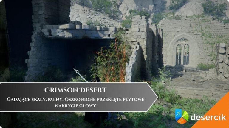 Crimson Desert &ndash; Gadające skały, ruiny: Oszronione przeklęte płytowe nakrycie głowy