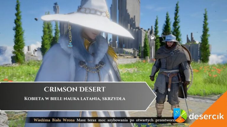 Crimson Desert &ndash;&nbsp;Kobieta w bieli: nauka latania, skrzydła