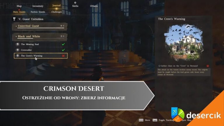 Crimson Desert &ndash; Ostrzeżenie od wrony: zbierz informacje