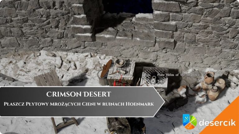 Crimson Desert – Płaszcz Płytowy Mrożących Cieni w ruinach Hoenmark
