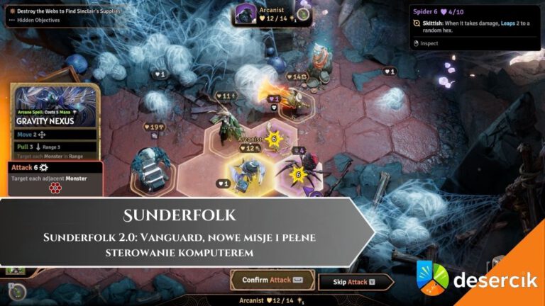 Sunderfolk 2.0: Vanguard, nowe misje i pełne sterowanie komputerem