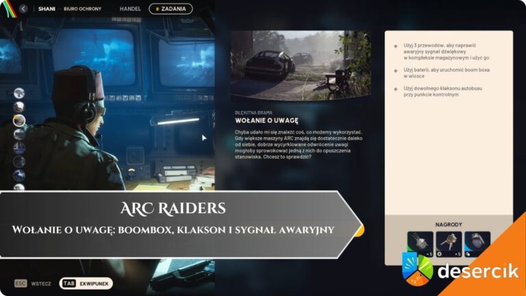Arc Raiders &ndash; Wołanie o uwagę: boombox, klakson i sygnał awaryjny