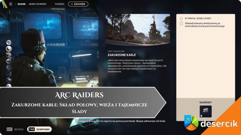 ARC Raiders &ndash; Zakurzone kable: Skład polowy, wieża i tajemnicze ślady