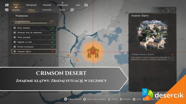 Crimson Desert &ndash; Znajome klątwy: Zbadaj sytuację w lecznicy