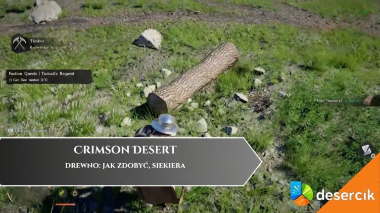 Crimson Desert &ndash; drewno: jak zdobyć, siekiera