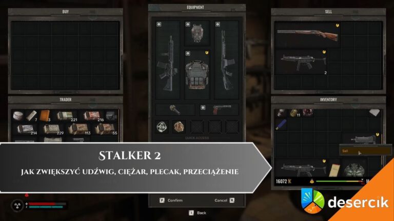 Stalker 2 &ndash; jak zwiększyć udźwig, ciężar, plecak, przeciążenie