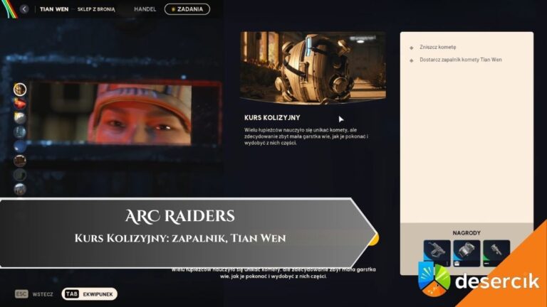 ARC Raiders &ndash; Kurs Kolizyjny: zapalnik, Tian Wen