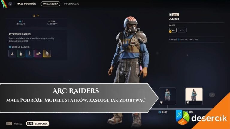 ARC Raiders &ndash; Małe Podr&oacute;że: Modele statk&oacute;w, zasługi, jak zdobywać