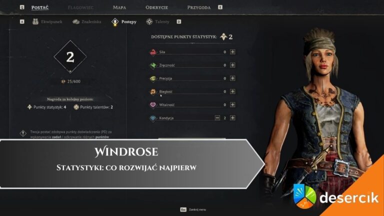 Windrose &ndash; Statystyki: co rozwijać najpierw