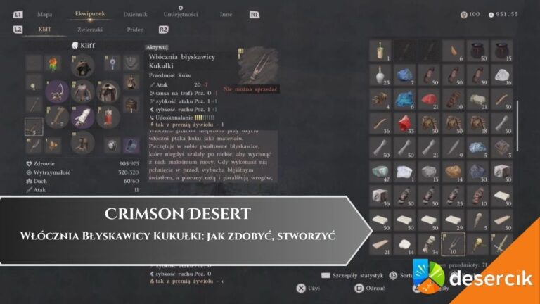 Crimson Desert &ndash; Wł&oacute;cznia Błyskawicy Kukułki: jak zdobyć, stworzyć