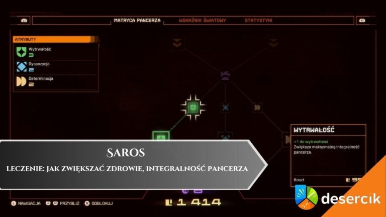 Saros &ndash; leczenie: jak zwiększać zdrowie, integralność pancerza