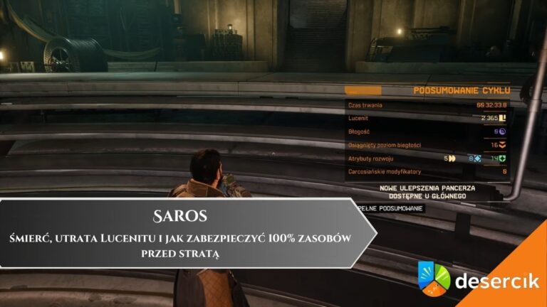 Saros &ndash; śmierć, utrata Lucenitu i jak zabezpieczyć 100% zasob&oacute;w przed stratą