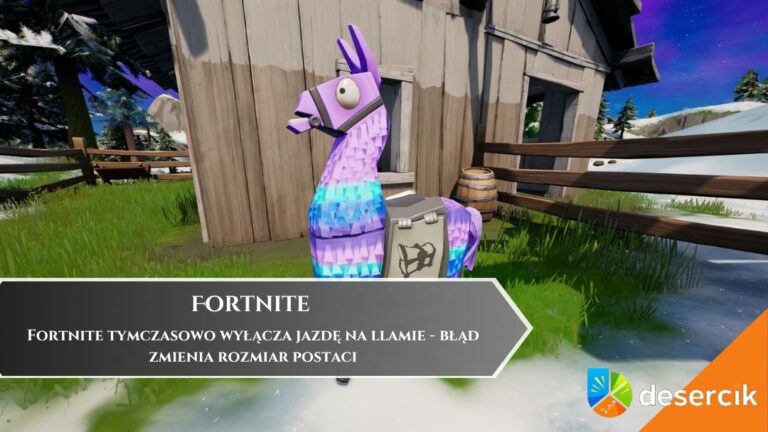 Fortnite tymczasowo wyłącza jazdę na llamie &ndash; błąd zmienia rozmiar postaci