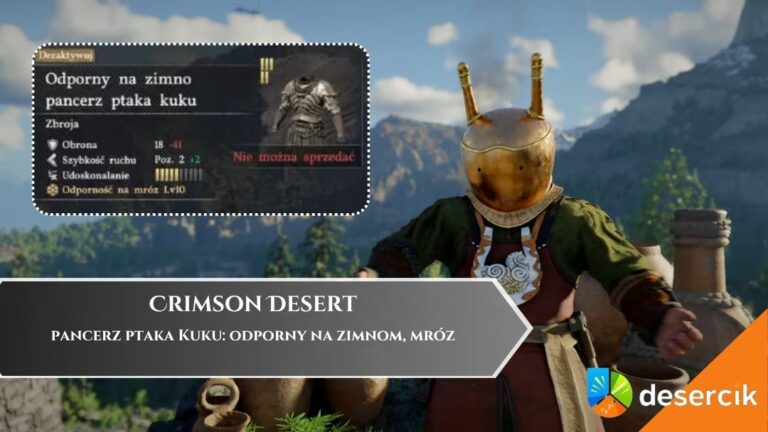 Crimson Desert &ndash; pancerz ptaka Kuku: odporny na zimnom, mr&oacute;z