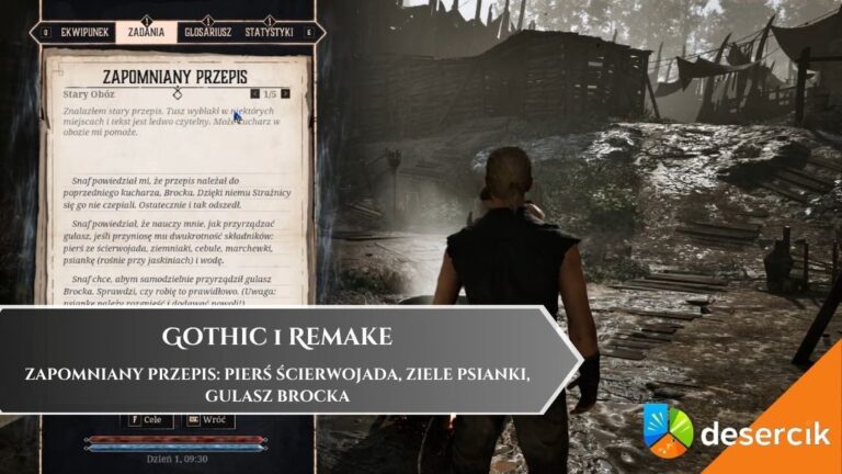 Gothic 1 Remake &ndash; Zapomniany przepis: pierś ścierwojada, Ziele Psianki, Gulasz Brocka