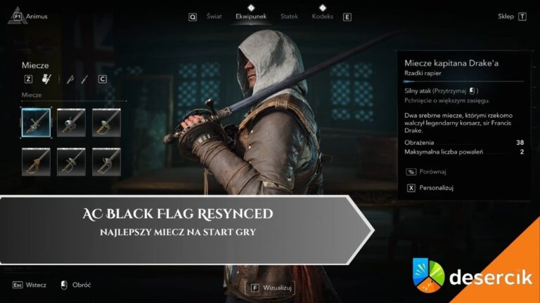 AC Black Flag Resynced &ndash; Najlepszy miecz na start gry