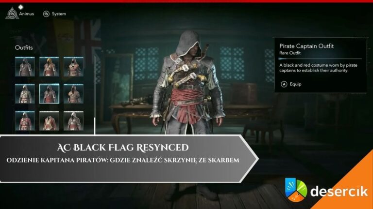 AC Black Flag Resynced – Odzienie Kapitana Piratów: gdzie znaleźć skrzynię ze skarbem
